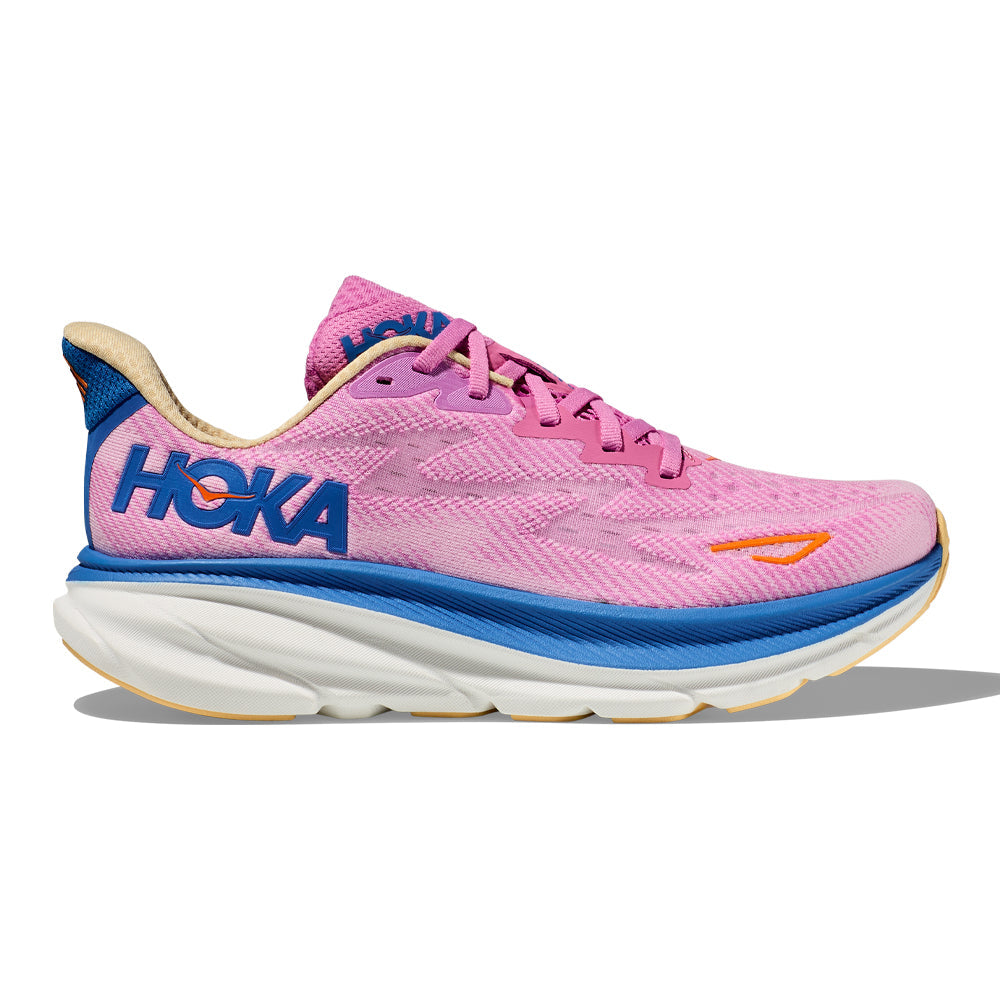 Women's Hoka Clifton 9, Cyclamen/Sweet Lilac, 7 B Medium