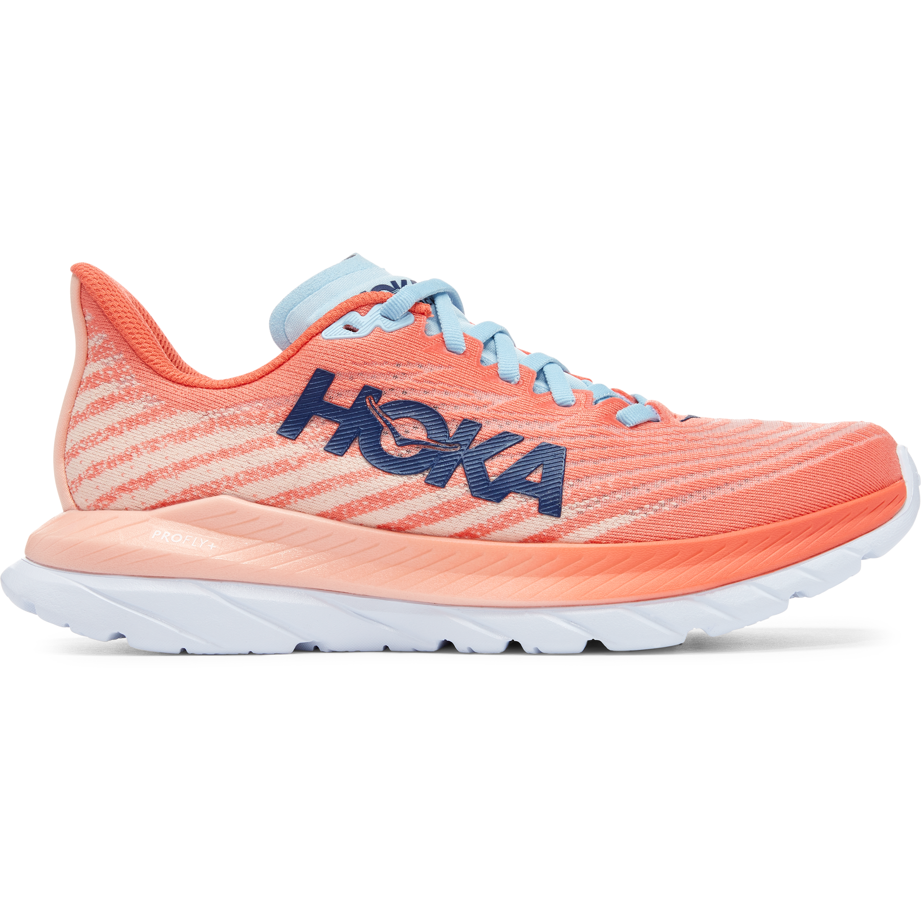 Women's Hoka Mach 5, Camellia/Peach Parfait, 8 B Medium