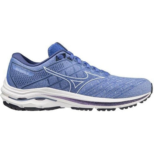 Women's Mizuno Wave Inspire 18, Amparo Blue/White, 7 B Medium