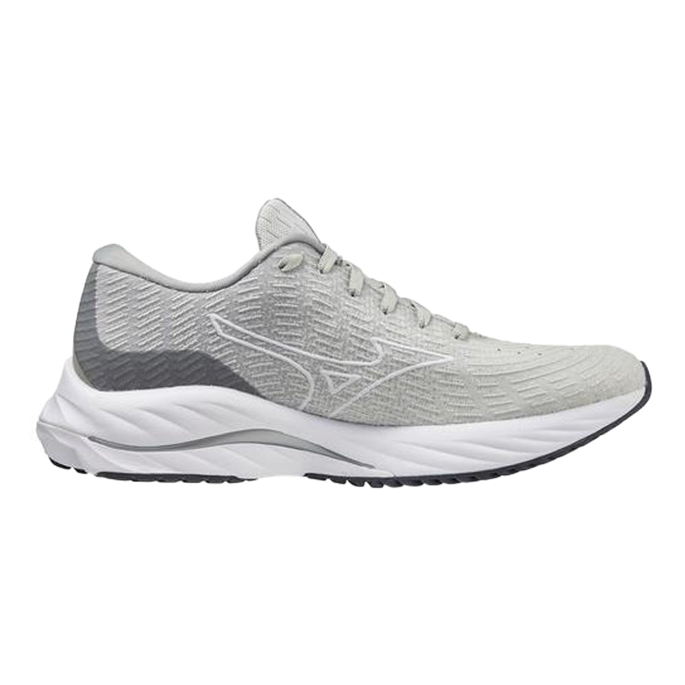 Women's Mizuno Wave Rider 26 SSW, Oyster Mushroom-White, 8.5 B Medium
