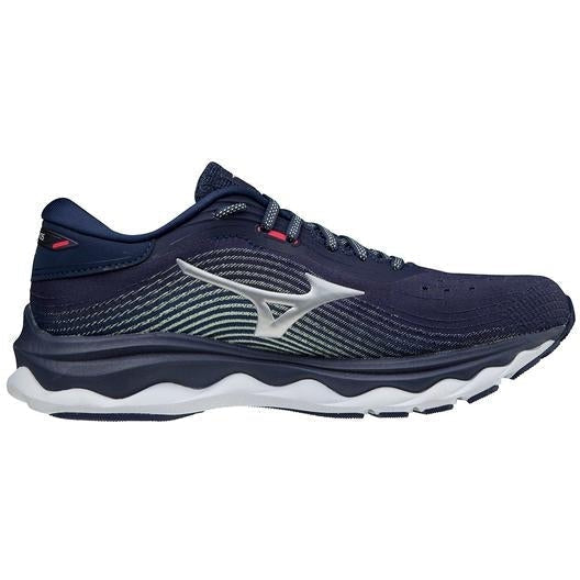 Women's Mizuno Wave Sky 5, Peacoat, 8.5 B Medium