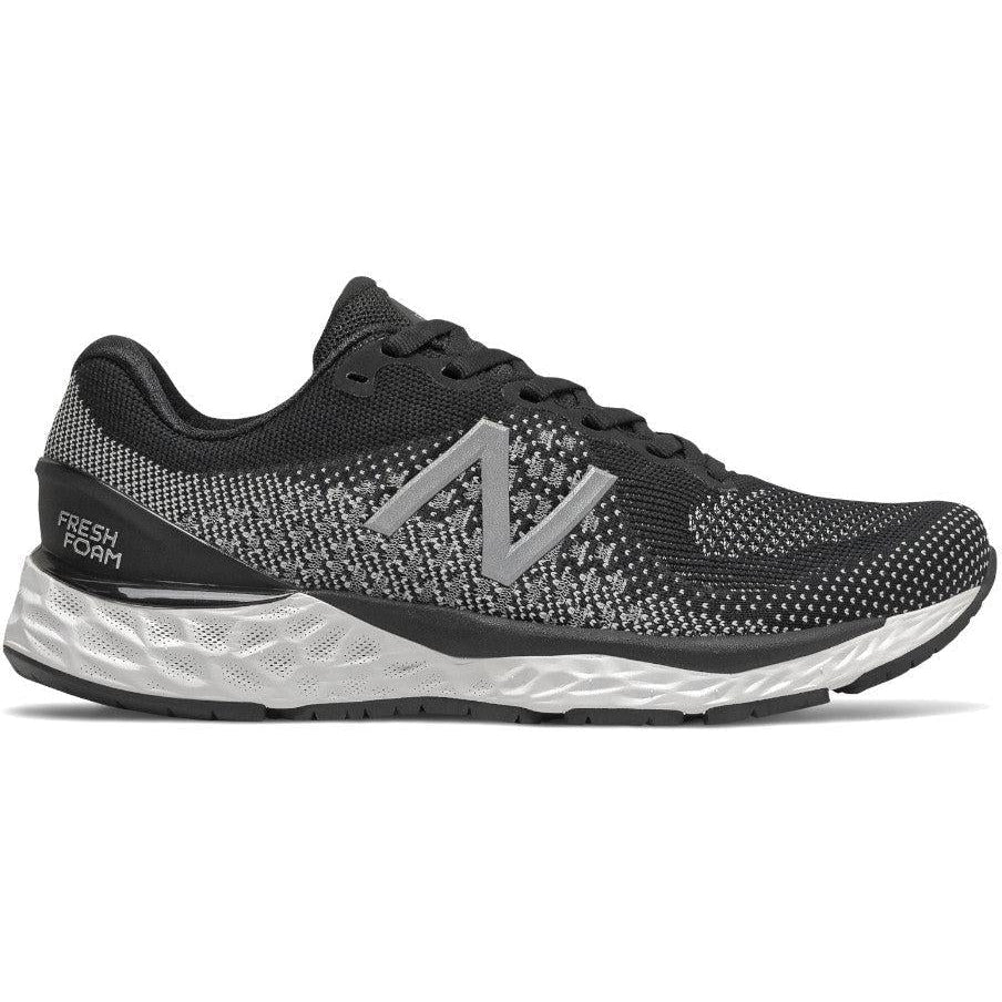 Women's New Balance Fresh Foam 880 v10, Black/White, 6.5 2E Extra Wide