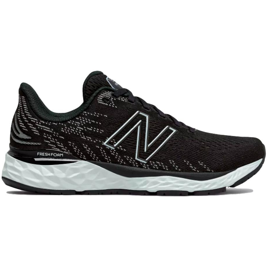 Women's New Balance Fresh Foam 880 v11, Black/Star Glo, 11 B Medium