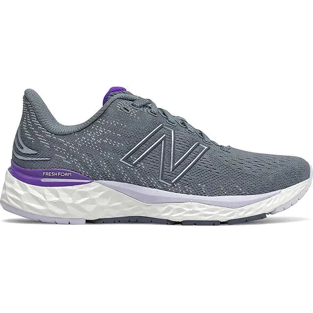 Women's New Balance Fresh Foam 880 v11, Ocean Grey/Deep Violet, 5.5 D Wide