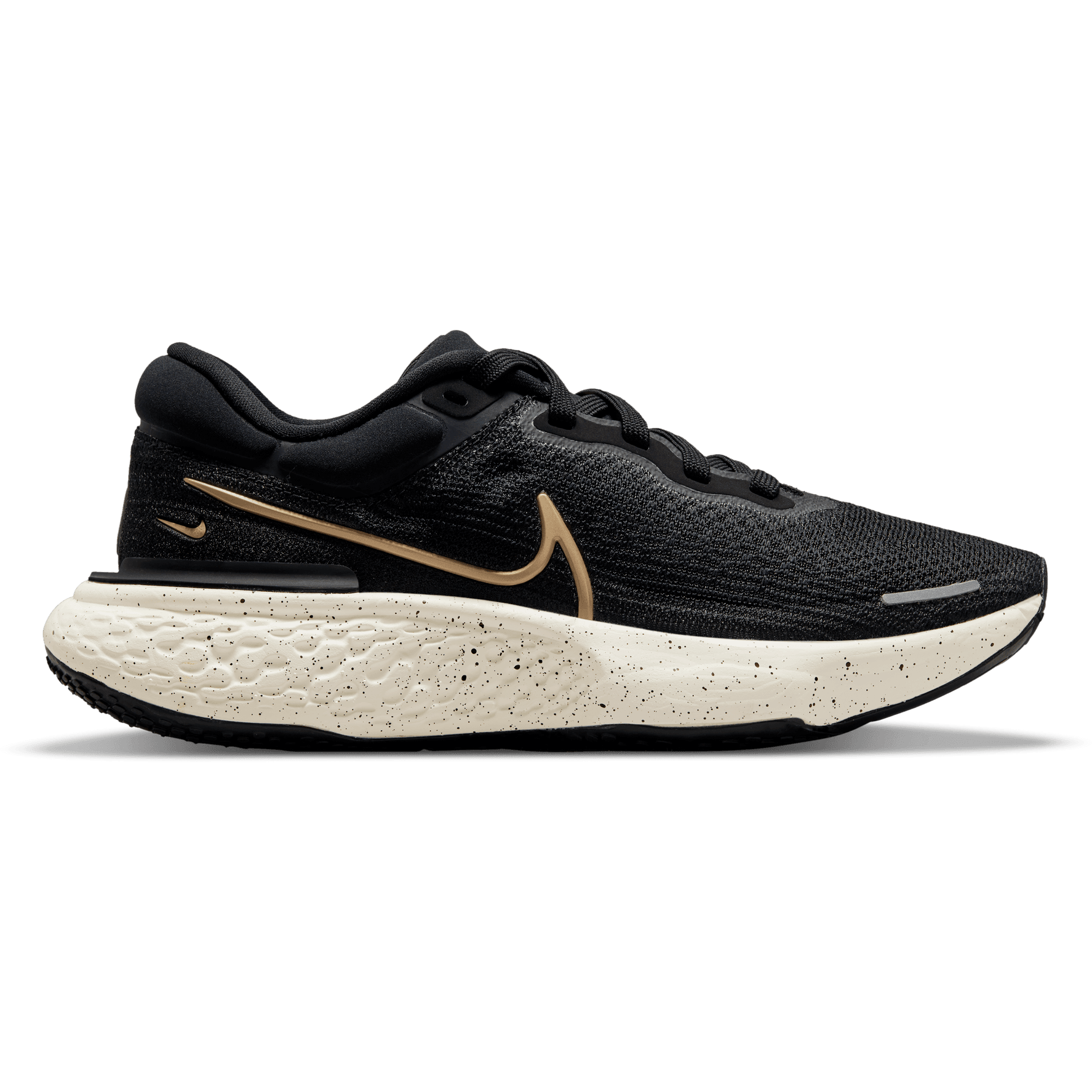 Women's Nike Invincible, Black/Metallic Gold/Sail, 7.5 B Medium