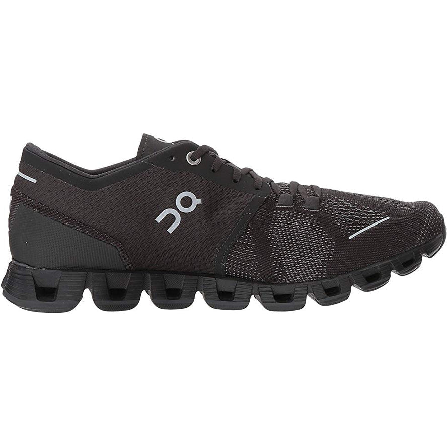 Women's On Cloud X, Black/Asphalt, 6 B Medium