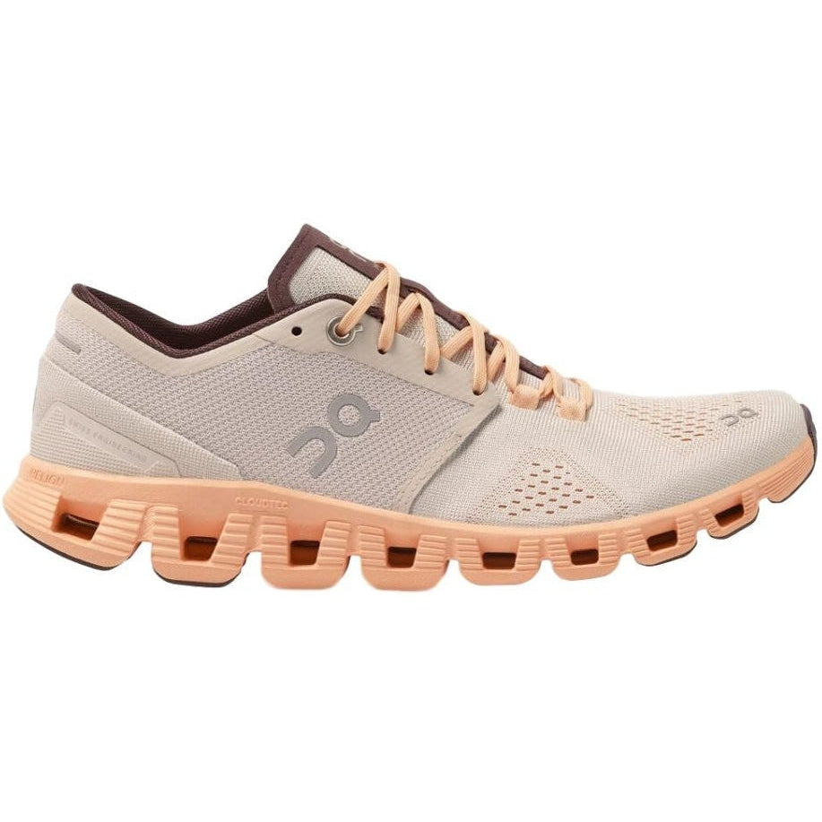 Women's On Cloud X, Silver/Almond, 11 B Medium