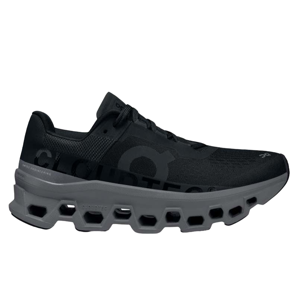 Women's On Cloudmonster, Black/Magnet, 7 B Medium