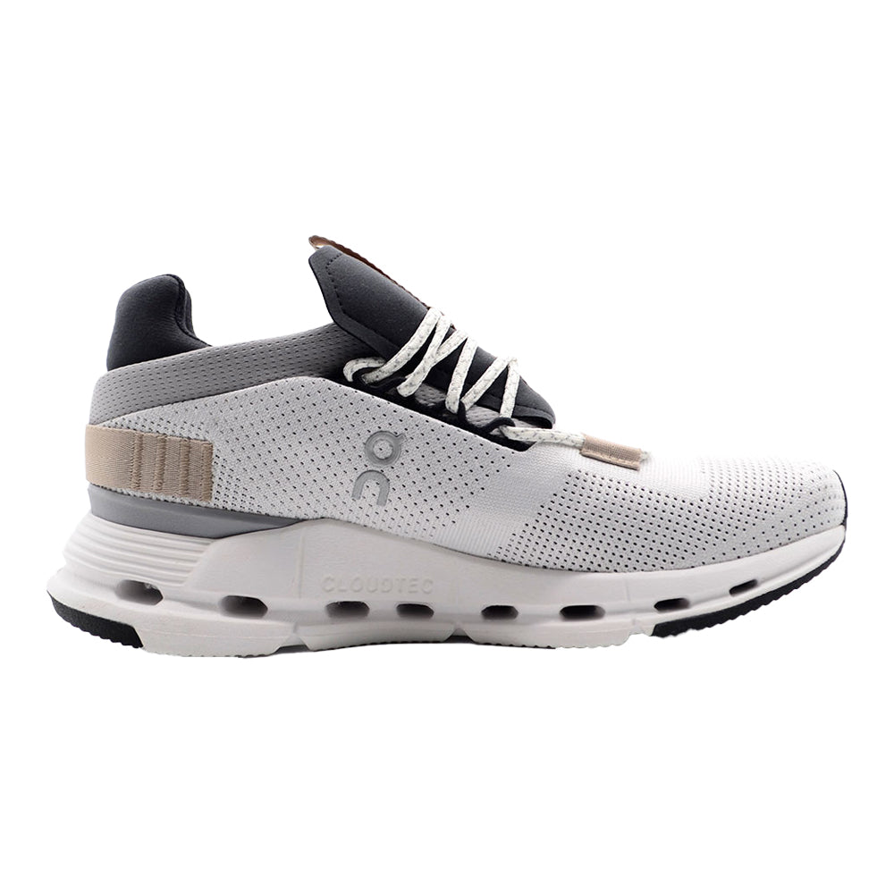 Women's On Cloudnova, White/Sand, 9 B Medium