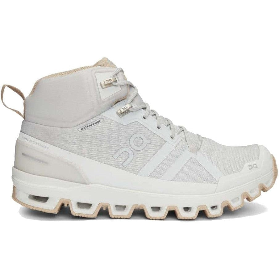 Women's On Cloudrock Waterproof, Glacier/Sand, 9.5 B Medium