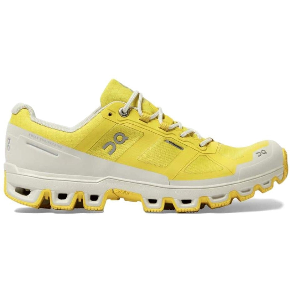 Women's On Cloudventure Waterproof, Mustard/Pearl, 8.5 B Medium