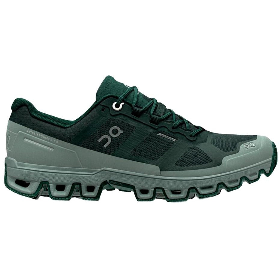 Women's On Cloudventure Waterproof, Juniper/Sea, 8.5 B Medium