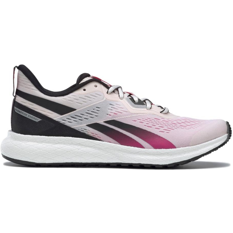 Women's Reebok Forever Floatride Energy 2, Glass Pink/Black/Proud Pink, 8.5 B Medium