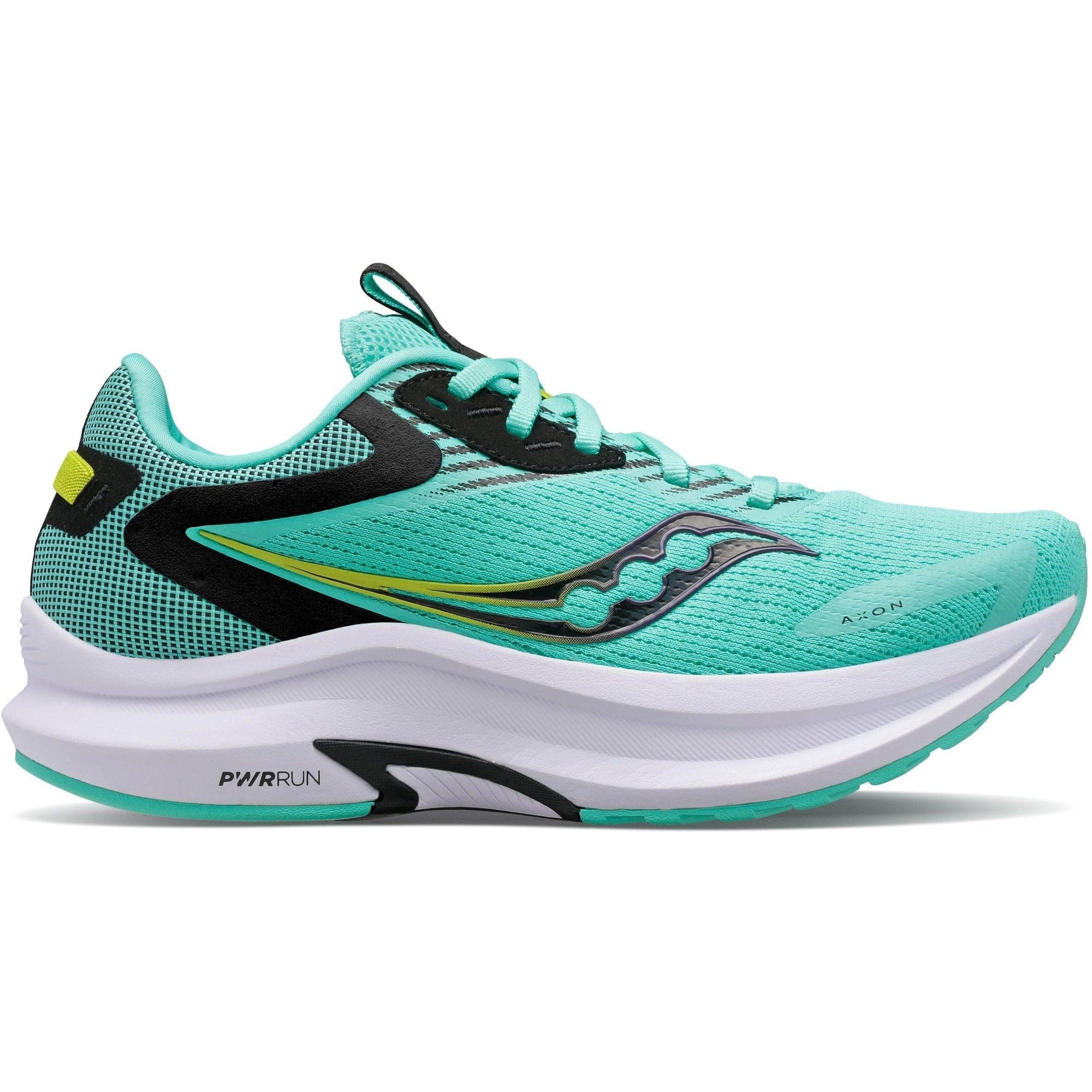 Women's Saucony Axon 2, COOL MINT/ACID, 7 B Medium