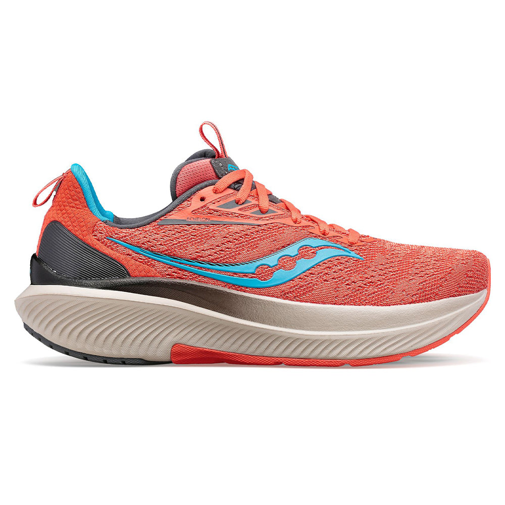 Women's Saucony Echelon 9, Coral/Ocean, 10 B Medium