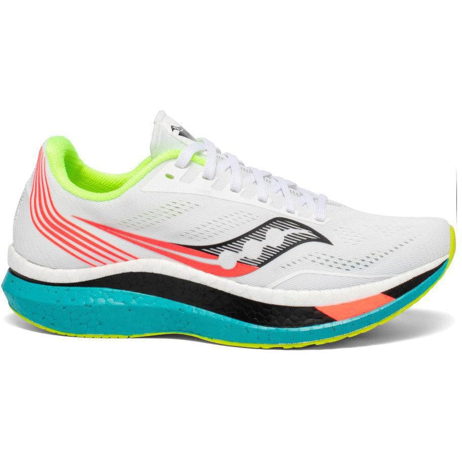 Women's Saucony Endorphin Pro, White Mutant, 8.5 B Medium