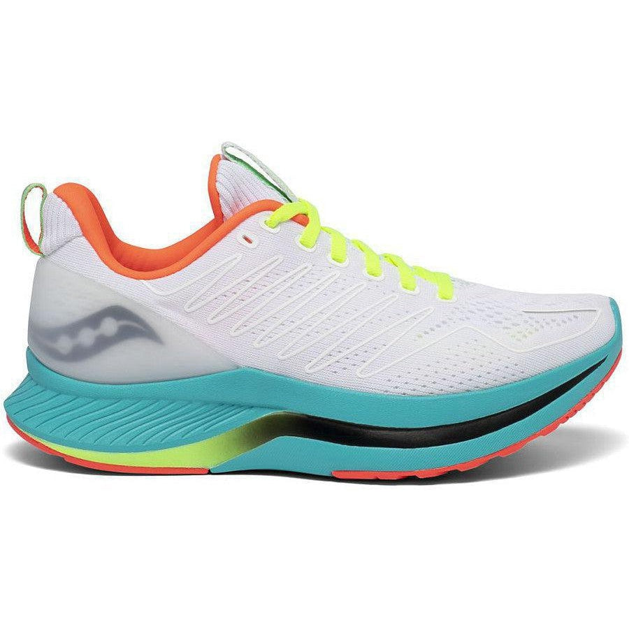 Women's Saucony Endorphin Shift, White Mutant, 7 B Medium