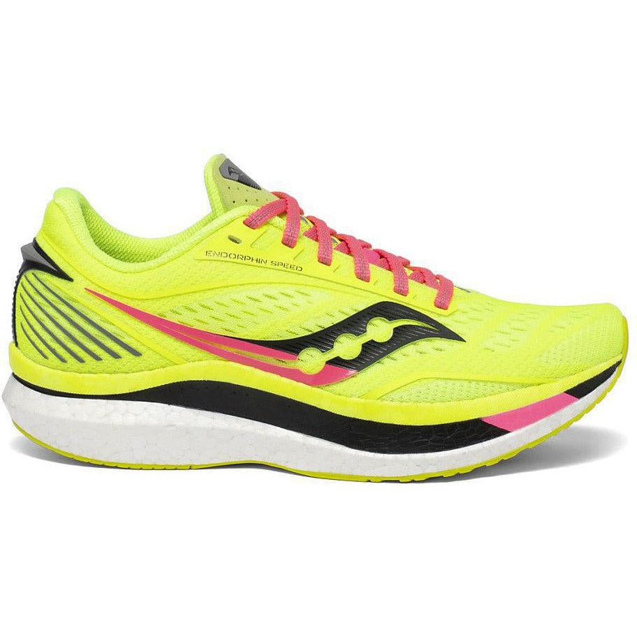 Women's Saucony Endorphin Speed, Citron, 5.5 B Medium