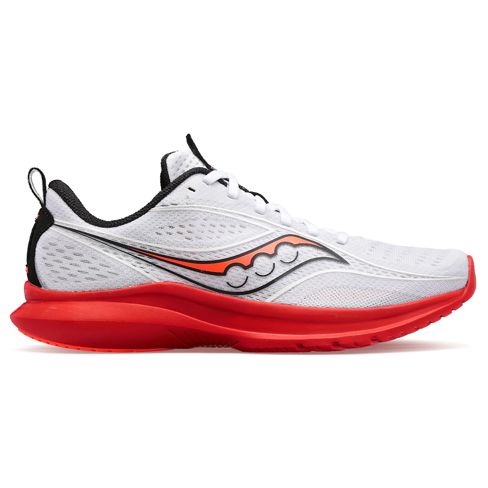 Women's Saucony Kinvara 13, White/Blck/Vizi, 9 B Medium