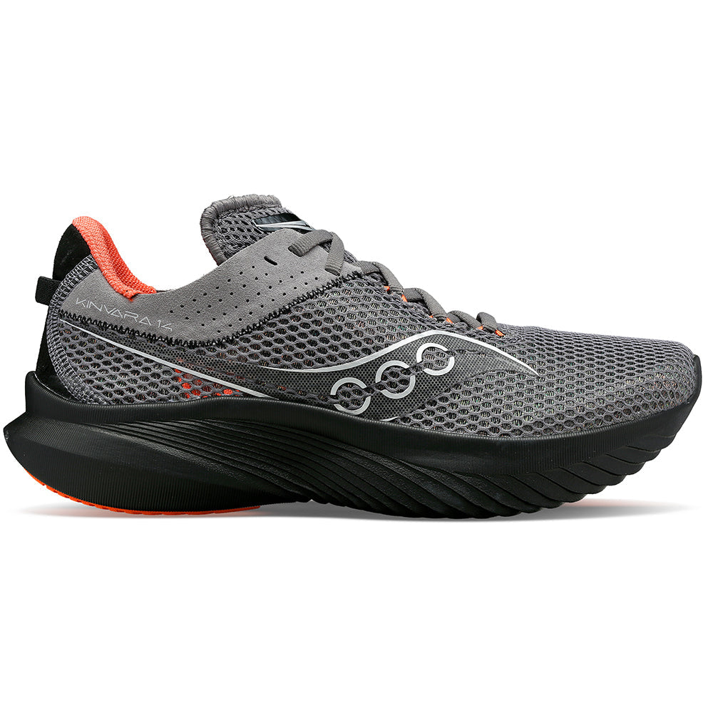 Women's Saucony Kinvara 14, Gravel Black, 8.5 B Medium