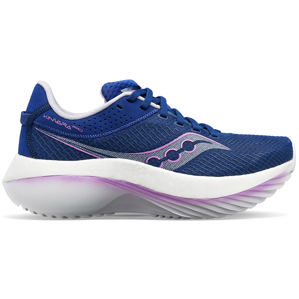 Women's Saucony Kinvara Pro, Indigo/Mauve, 9 B Medium