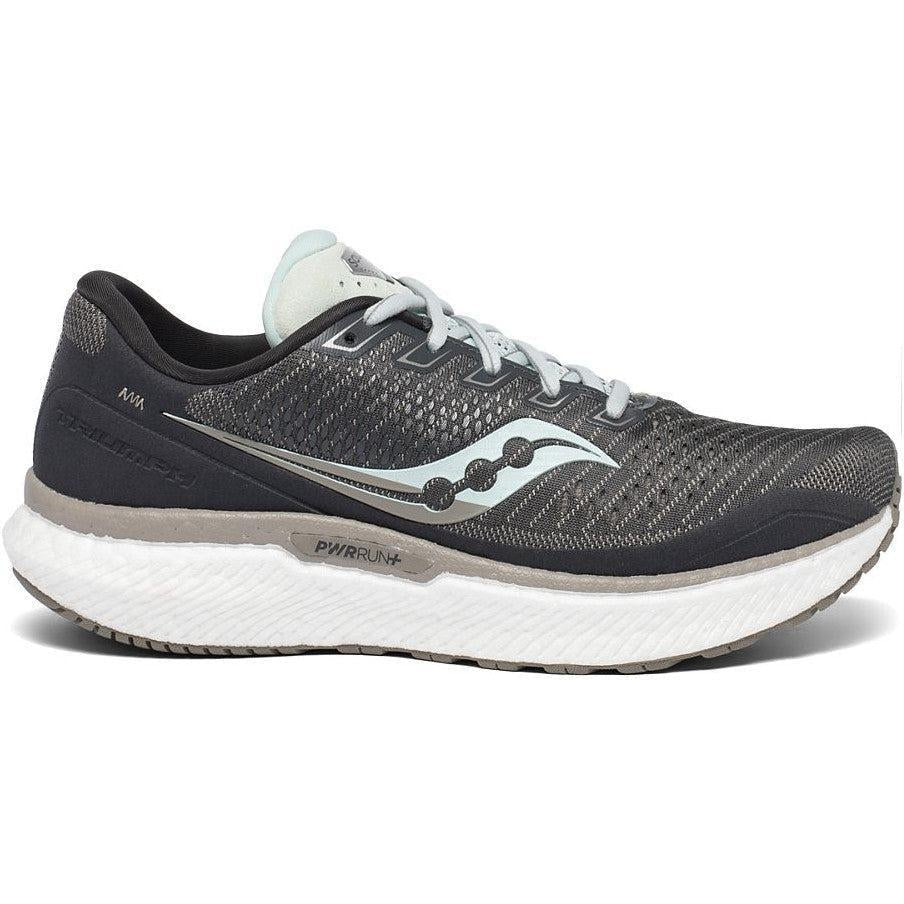 Women's Saucony Triumph 18, Charcoal/Sky, 9 B Medium