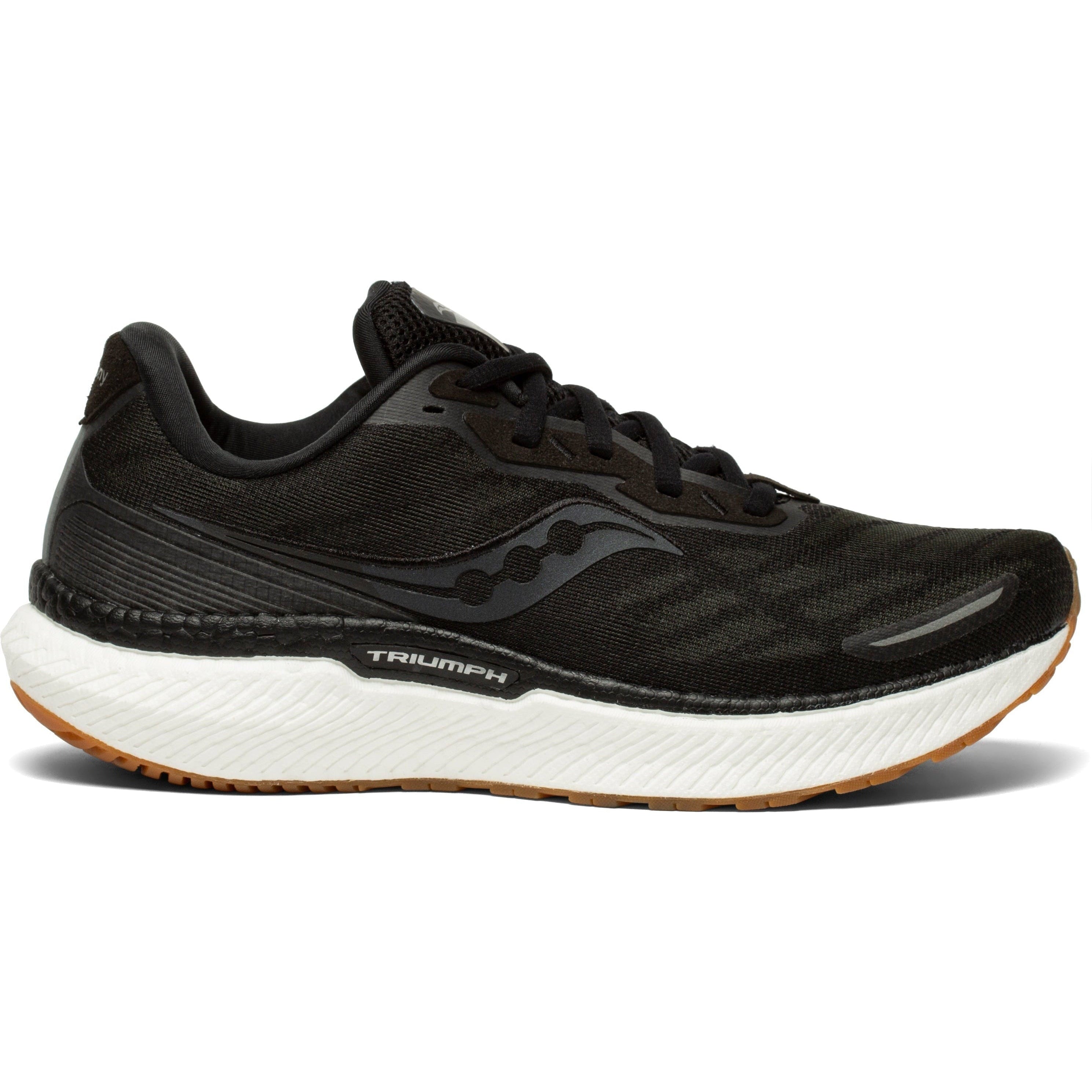 Women's Saucony Triumph 19, Black/Gum, 10.5 B Medium