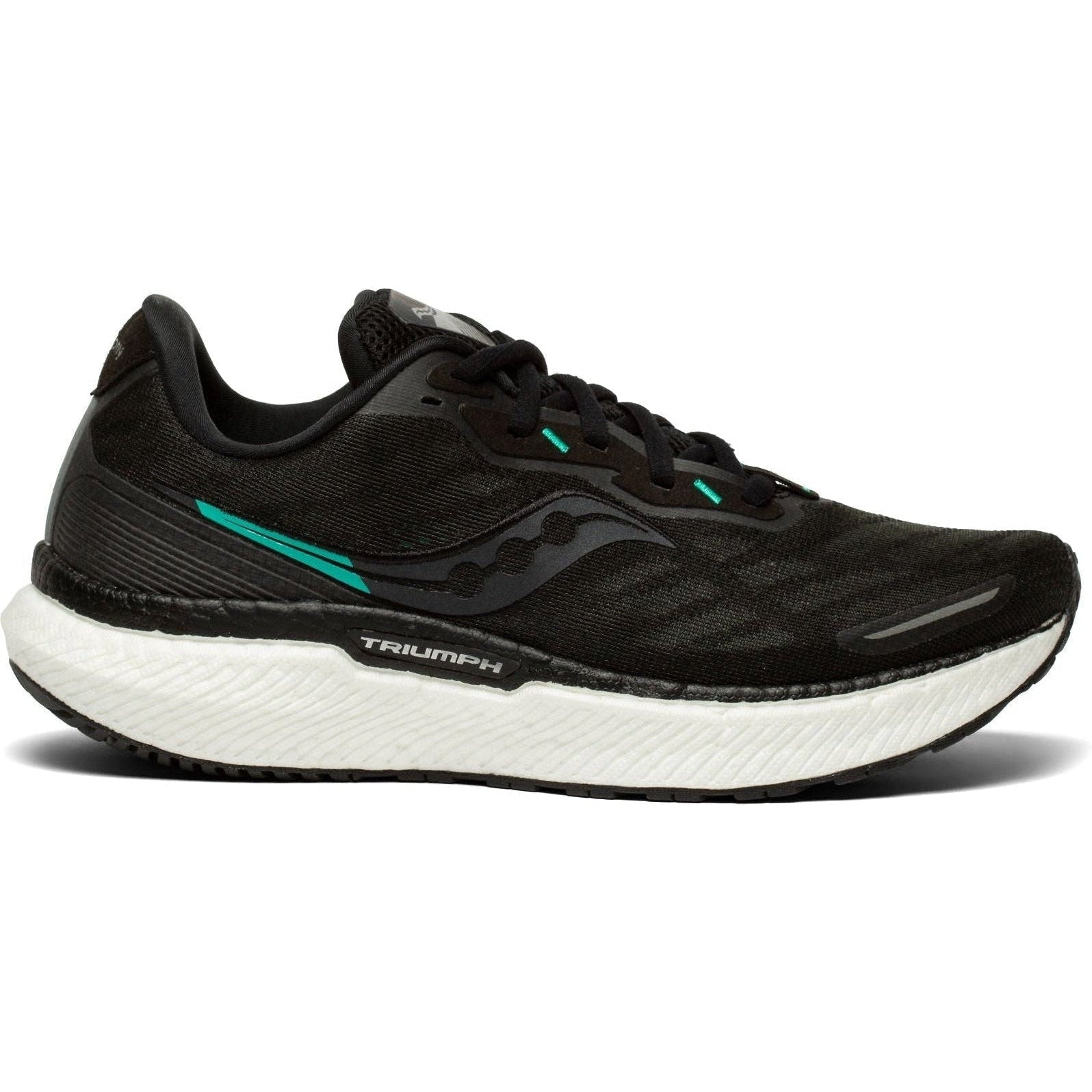 Women's Saucony Triumph 19, Black/White, 11 B Medium