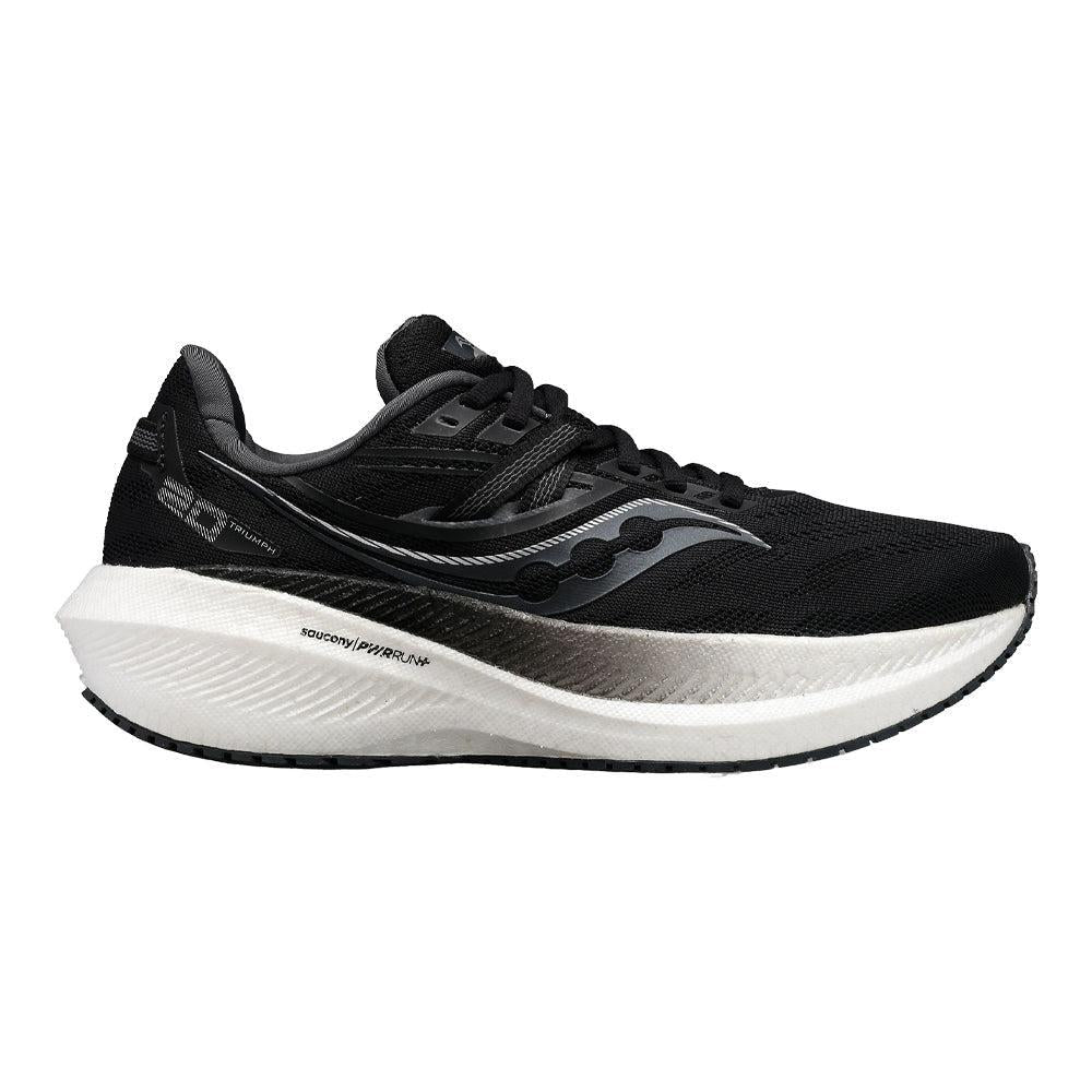 Women's Saucony Triumph 20, Black/White, 7 B Medium