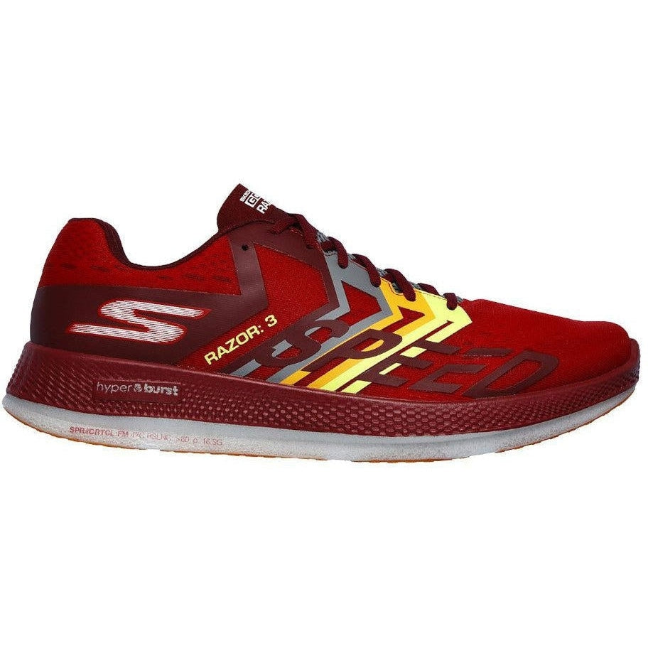 Women's Skechers Go Run Razor 3 Hyper, Red/Orange, 8.5 D Wide