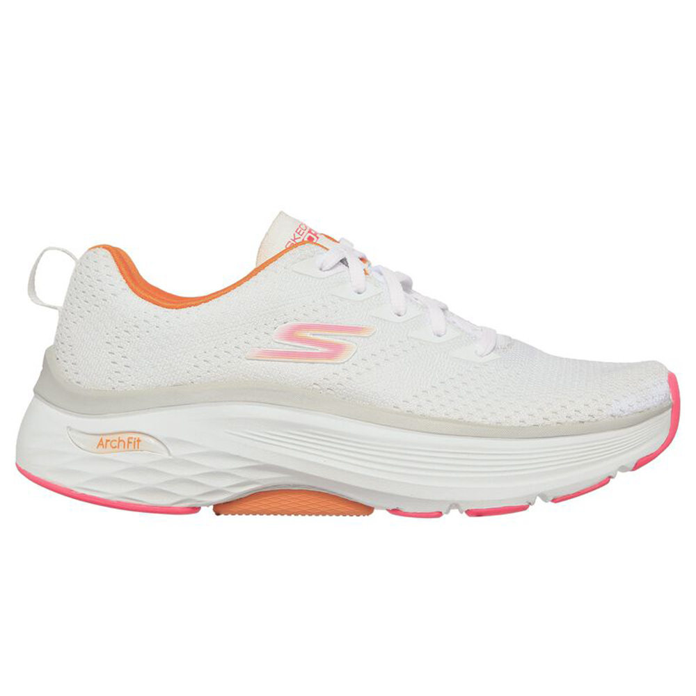 Women's Skechers Max Cushioning Arch Fit, White, 5.5 B Medium