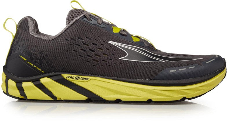 Men's ALTRA Torin 4, Gray/Lime, 10 D Medium