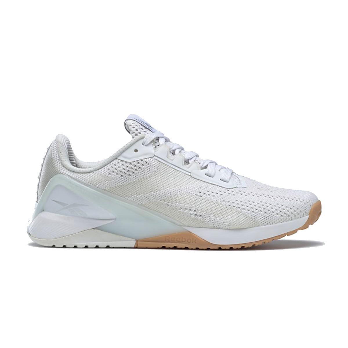 Women's Reebok Nano X1, White/True Grey/Gum, 8 B Medium