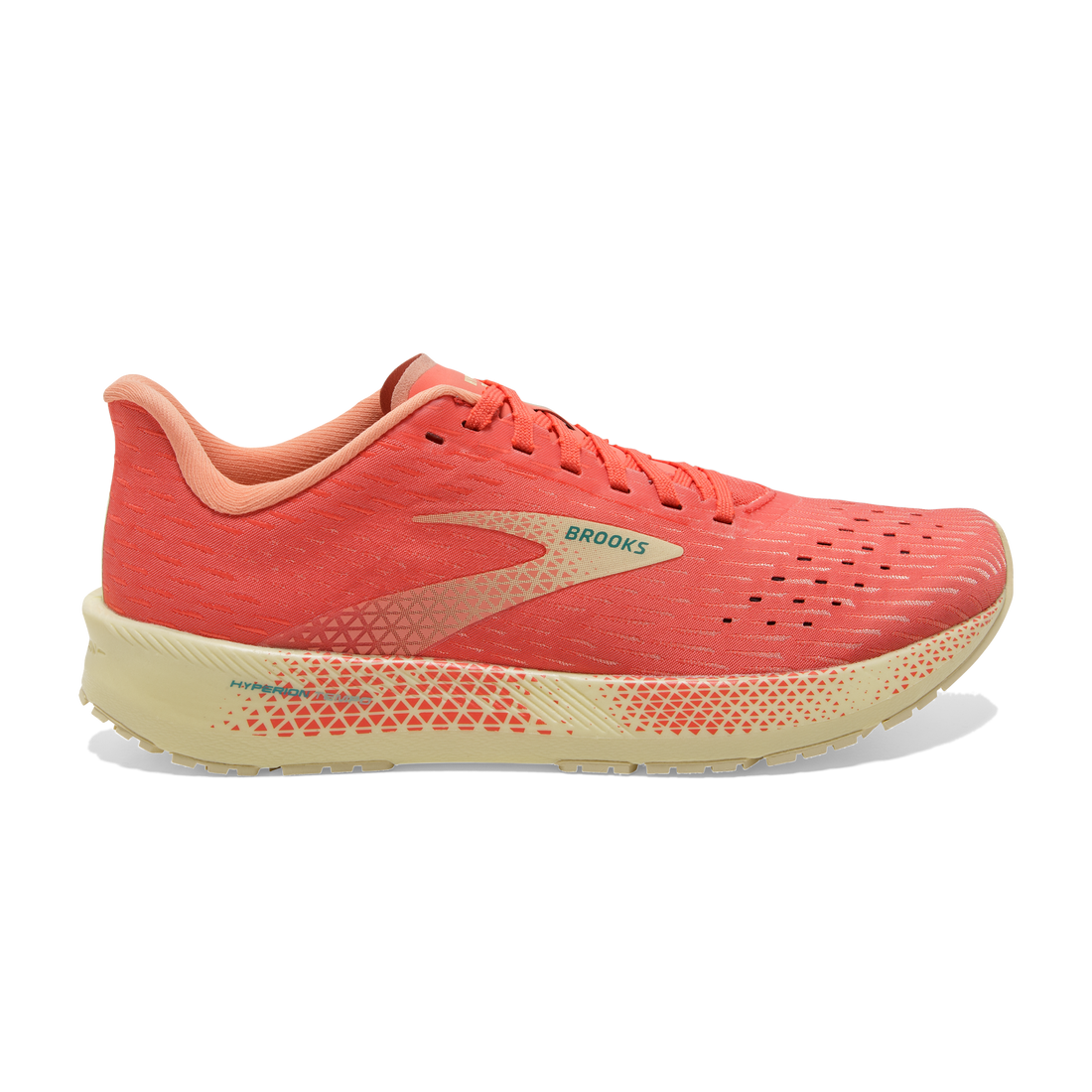 Women s Brooks Hyperion Tempo Hot Coral Flan Fusion Coral 7.5 B Medi