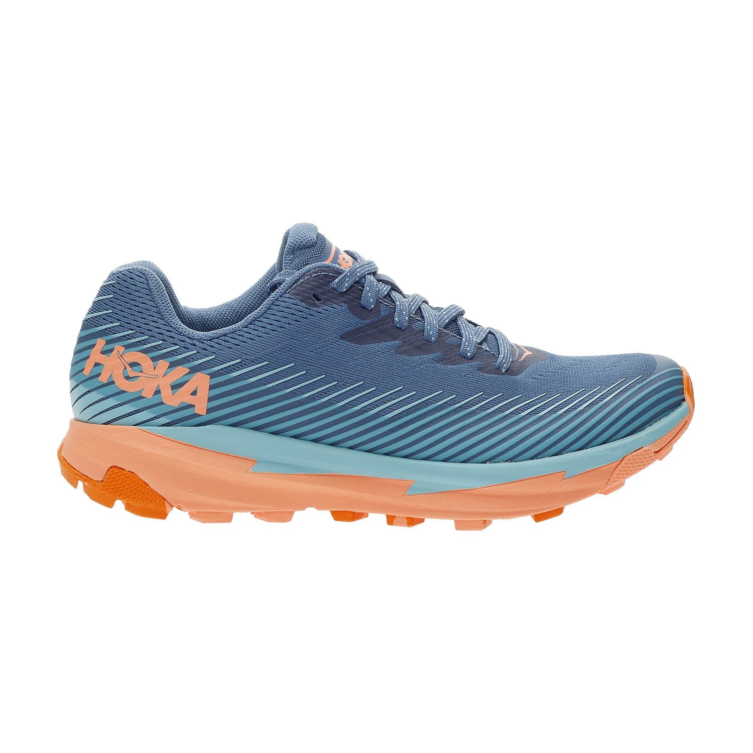 Women's Hoka Torrent 2, Real Teal/Cantaloupe, 7 B Medium