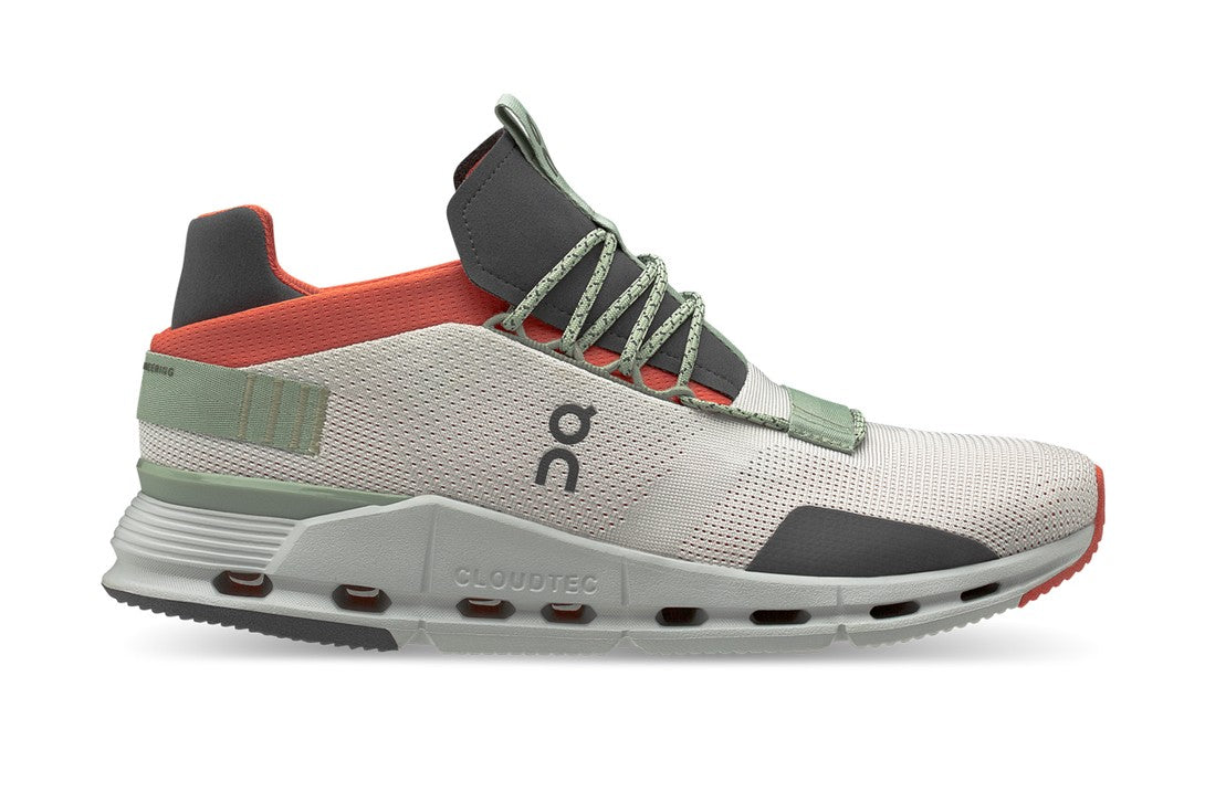 Men's On Cloudnova, Silver/Orange, 9.5 D Medium