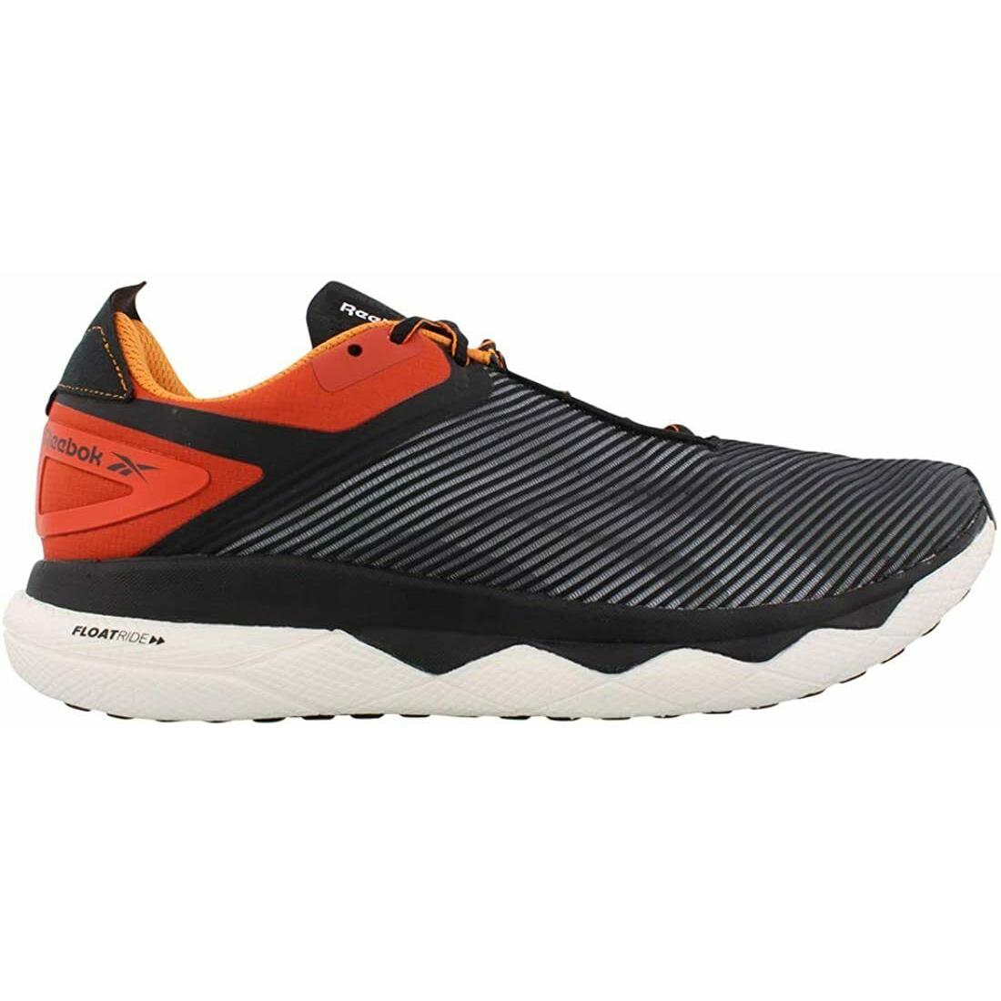 Men's Reebok Floatride Run Panthea, Black/White/Carotene, 9 D Medium