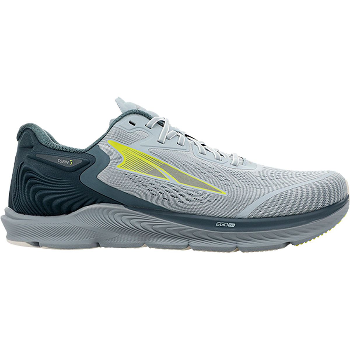 Men's Altra Torin 5, Gray/Lime, 8 D Medium