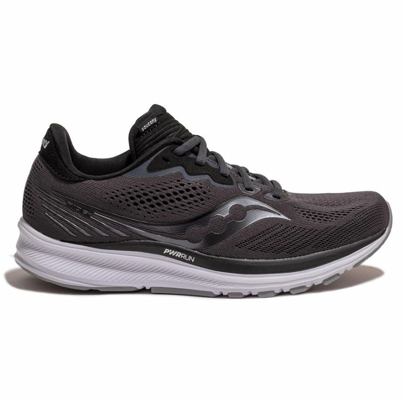 Women's Saucony Ride 14, CHARCOAL/BLACK, 9.5 D Wide