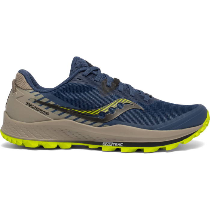 Men's Saucony Peregrine 11, Storm/Gravel, 11 D Medium