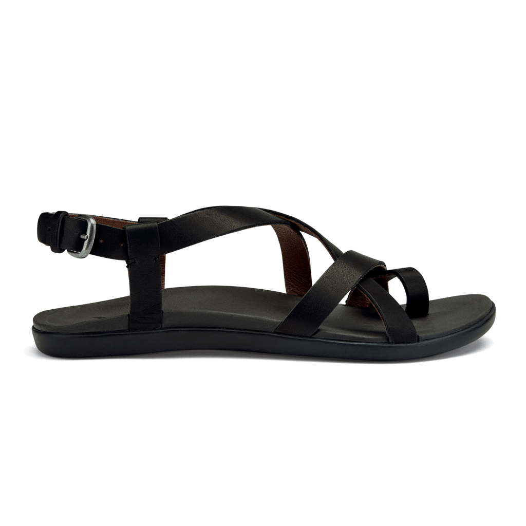 Women's Olukai Upena, Black, 6 B Medium