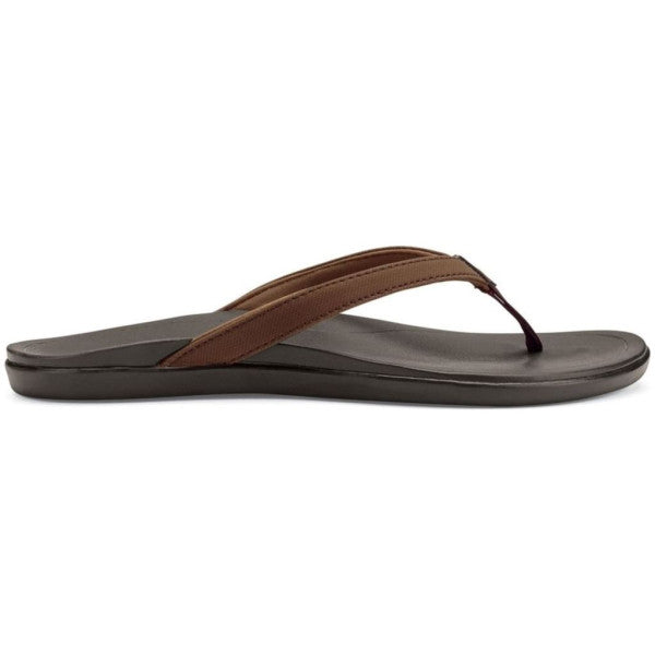 Women's Olukai Ho'opio, Dark Java, 6 B Medium