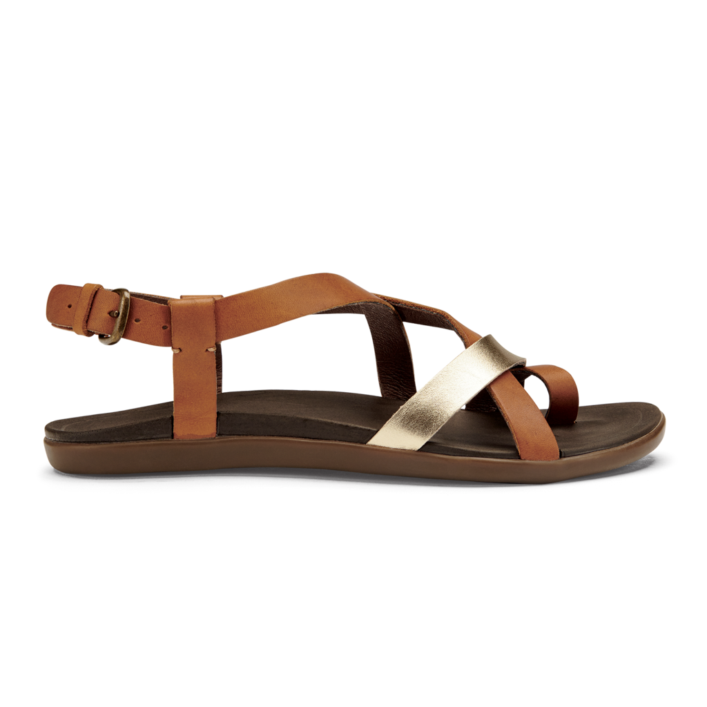 Women's Olukai Upena, Mustard/Bubbly, 6 B Medium