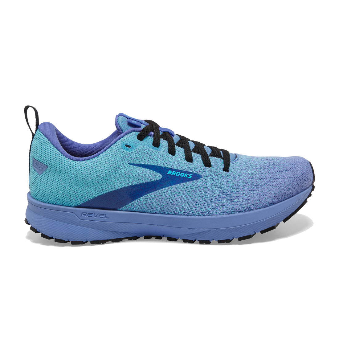 Women's Brooks Revel 5, Baja/Bluefish/Diva, 8 B Medium