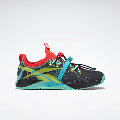 Men's Reebok Nano X1 Froning, Core Black/Neon Cherry/Acid Yellow, 11.5 D Medium