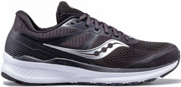Men's Saucony Omni 19, Black/White, 10.5 2E Wide