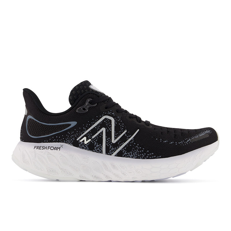 Women's New Balance Fresh Foam X 1080v12, Black/Thunder/Violet Haze, 11.5 B Medium
