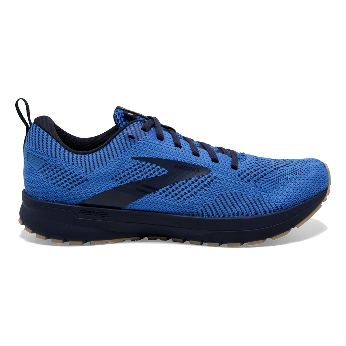 Women's Brooks Revel 5, Bluetiful/Navy/Irish Cream, 10.5 B Medium