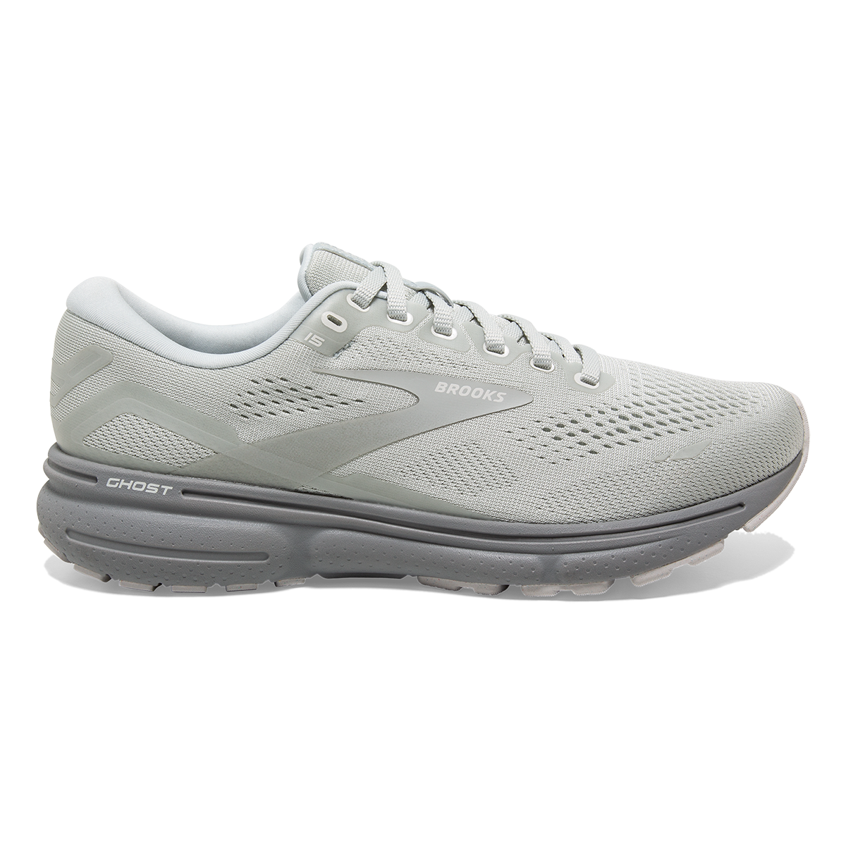 Men's Brooks Ghost 15, Illusion/White, 8.5 D Medium
