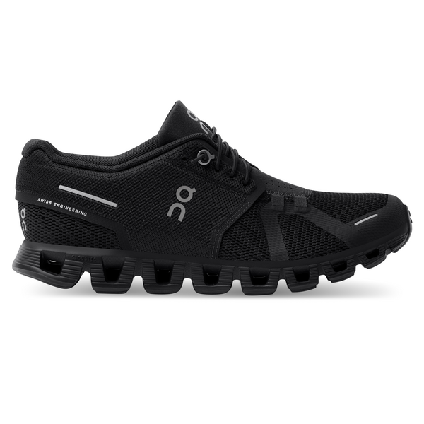 Women's On Cloud 5, All Black, 7 B Medium